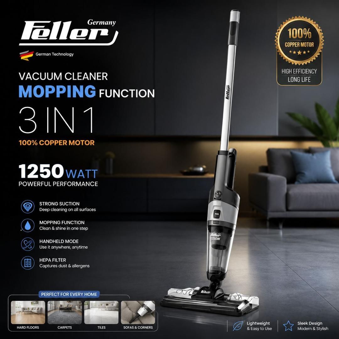جاروبرقی عصایی فلر مدل VC1200